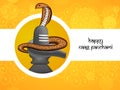 Illustration of hindu festival Naag Panchami background