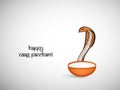 Illustration of hindu festival Naag Panchami background