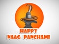 Illustration of hindu festival Naag Panchami background Royalty Free Stock Photo