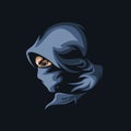 Hooded figure logo