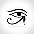 Horus eye icon on white background