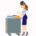 Illustration of hostess service