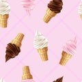 Ice cream cone background