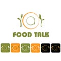 Food talk illustration