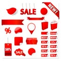 Illustration of icons used for a business sale