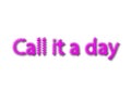 Illustration idiom write call it a day isolated in a white background
