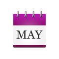 Illustration of the calendar in May