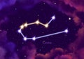 Illustration image of the constellation carina Royalty Free Stock Photo