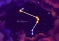Illustration image of the constellation Horologium