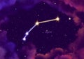 Illustration image of the constellation Lynx Royalty Free Stock Photo