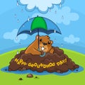 Happy Groundhog Day and rain