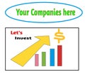 illustration image of a invest company. illustration. invest company.