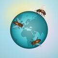 The importance of bees in the world