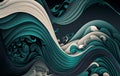 Inconspicuous waves, digital illustration painting, abstract background