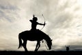 Indian hunter on horseback