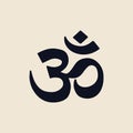 Illustration of the Indian Om symbol