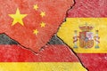 Illustration indicating the political conflict between China-Germany-Spain