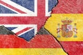 Illustration indicating the political conflict between UK-Germany-Spain