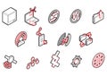 Illustration of info graphic connection icons set concept Royalty Free Stock Photo