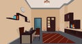 Illustration office / cartoon / interior secretary office