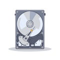 Illustration of Internal Hard Drive Disk Component Structure for Data Storage and Computer System Information Royalty Free Stock Photo
