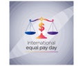 international equal pay day Royalty Free Stock Photo