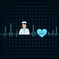 illustration of International Nurse Day stock image and symbols