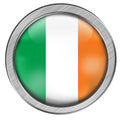 Ireland Glass Web Button Royalty Free Stock Photo