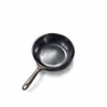 Minimalist Black Frying Pan Illustration In Kodak Portra Style