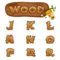 Illustration Isolated Alphabet Letter wood concept