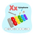 Alphabet Letter X- Xylophone