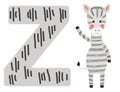 Illustration of isolated animal alphabet