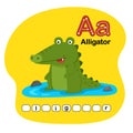 Animal Alphabet Letter A-Alligator