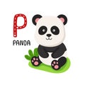 Animal Alphabet Letter P-Panda