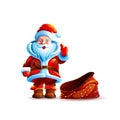 Illustration isolated character santa claus