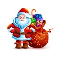 Illustration isolated character santa