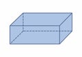 Isolated rectangular prism illustration Royalty Free Stock Photo