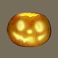 Illustration of jack o lantern icon vector for Halloween