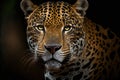 Jaguar portrait, digital illustration artwork, animals, wildlife