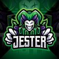 Jester esport mascot logo Royalty Free Stock Photo