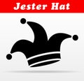 Jester hat vector icon design