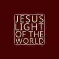 Jesus Light of the World red frame