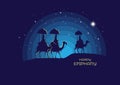 Journey to Bethlehem. Three wise man