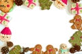 Illustration of Joyful Christmas Cookies Frame on transparent background