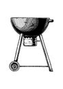 Illustration of kettle grill