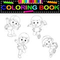 Kids school coloring book