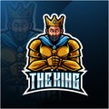 The King mascot logo design