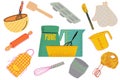 Illustration of kitchen items Royalty Free Stock Photo