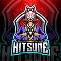 Kitsune girl esport mascot logo