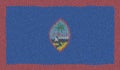 Detailed Illustration of a Knitted Flag of Guam